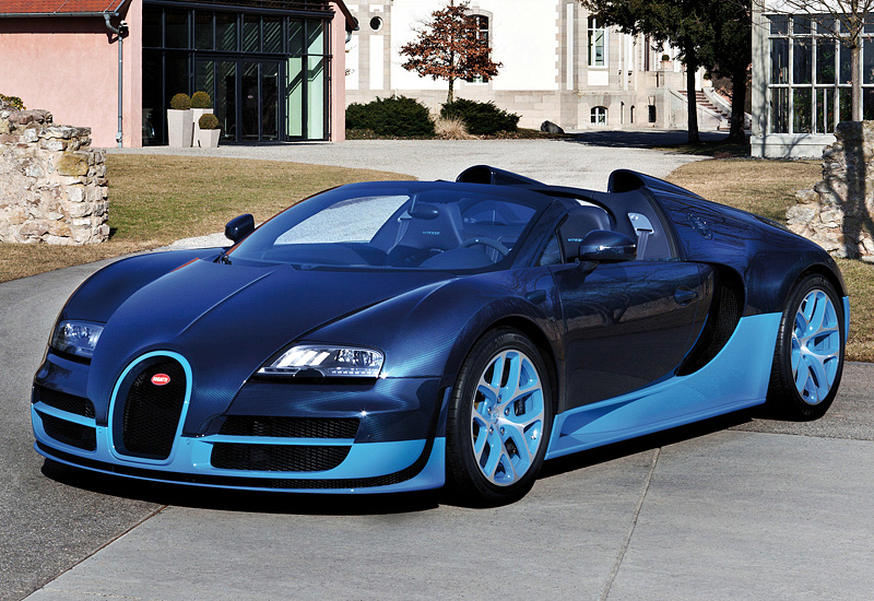 Bugatti Veyron Grand Sport Vitesse = 410 км/ч. 1200 л.с. 2.6 сек.