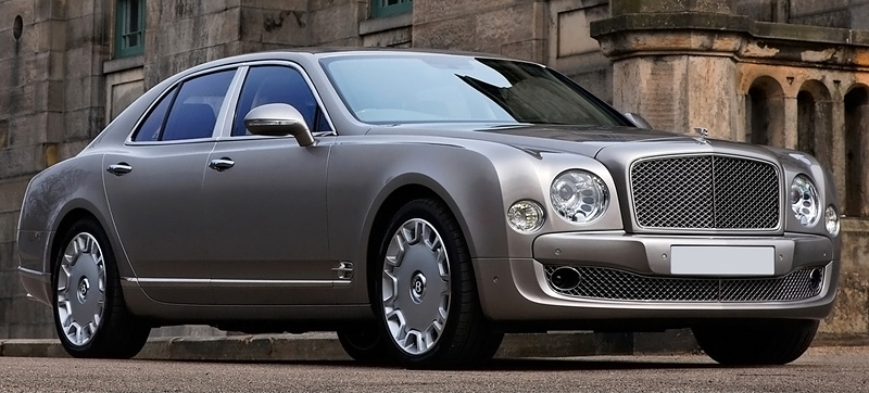 Bentley Mulsanne = 296 км/ч. 512 л.с. 5.3 сек.