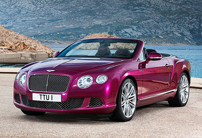 Bentley Continental GT Speed Convertible = 319 км/ч. 625 л.с. 4.4 сек.