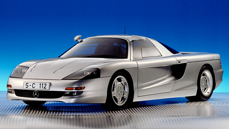 Mercedes-Benz C112 Concept = 312 км/ч. 408 л.с. 4.9 сек.