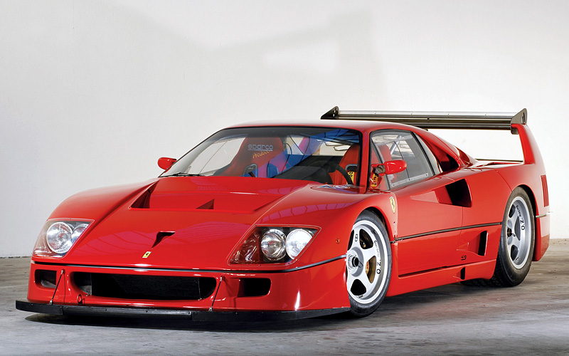 Ferrari F40 LM = 370 км/ч. 720 л.с. 3.2 сек.