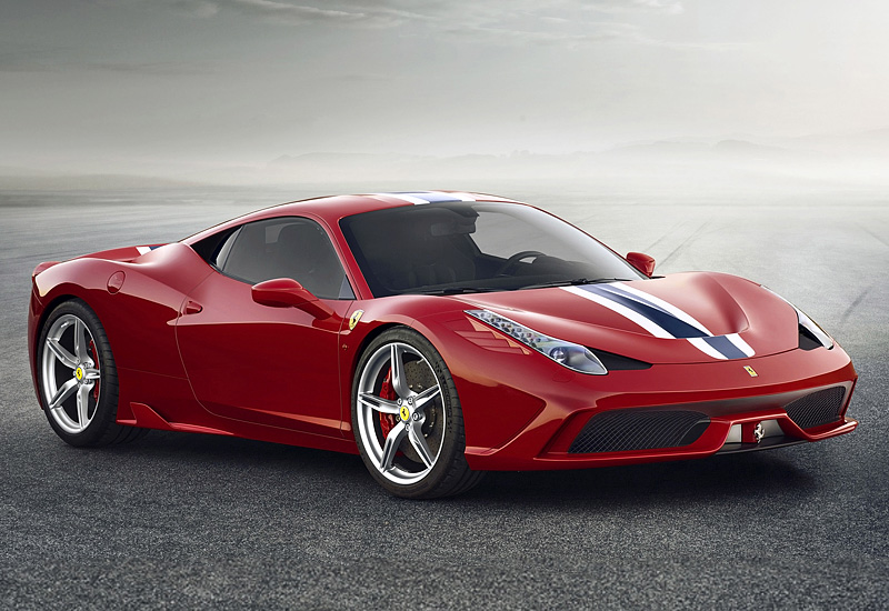 Ferrari 458 Speciale = 330 км/ч. 605 л.с. 2.9 сек.