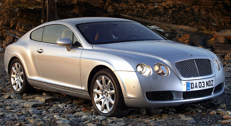 Bentley Continental GT = 305 км/ч. 560 л.с. 4.9 сек.