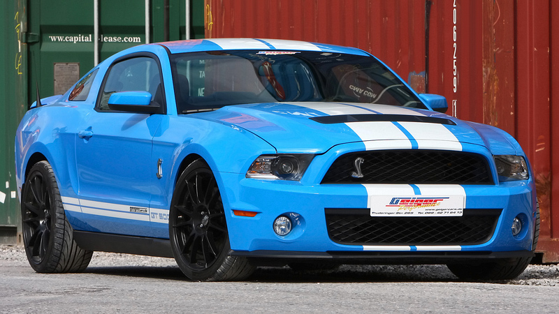 Ford Mustang Shelby GT GeigerCars = 354 км/ч. 810 л.с. 3.9 сек.
