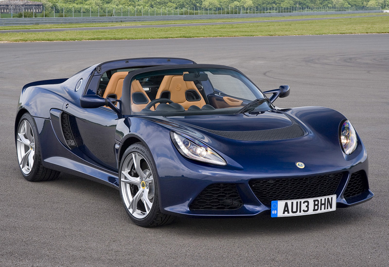 Lotus Exige S Roadster = 281 км/ч. 350 л.с. 4.4 сек.