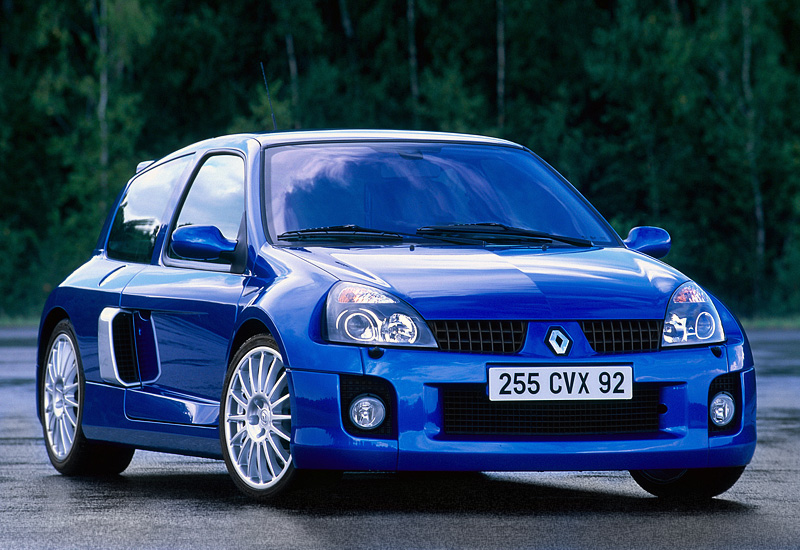 Renault Clio V6 Sport (Mk2) = 246 км/ч. 255 л.с. 6 сек.