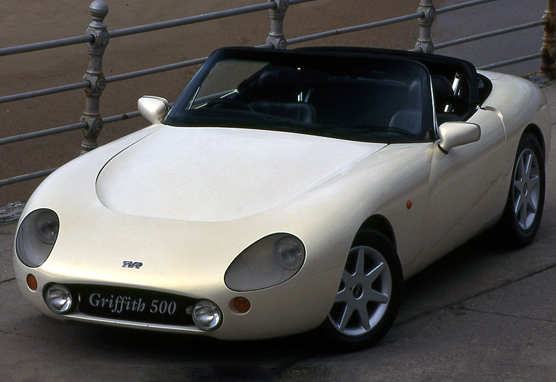 TVR Griffith 500 = 253 км/ч. 326 л.с. 4.6 сек.