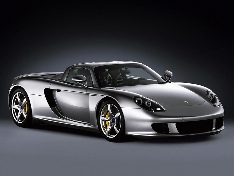 Porsche Carrera GT = 334 км/ч. 611 л.с. 3.9 сек.