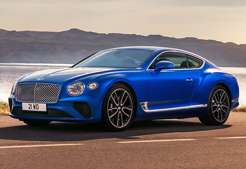 Bentley Continental GT = 333 км/ч. 635 л.с. 3.7 сек.