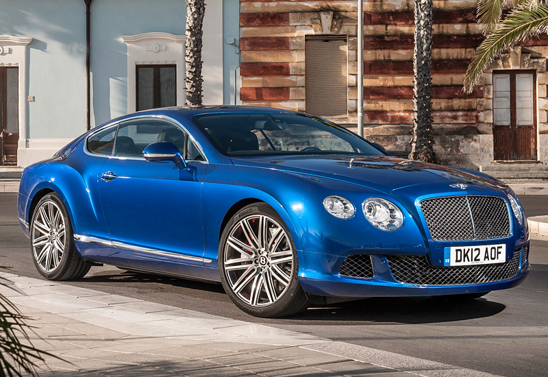 Bentley Continental GT Speed = 319 км/ч. 625 л.с. 4.1 сек.