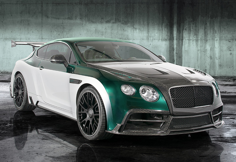 Bentley Continental GT Race Mansory = 330 км/ч. 1001 л.с. 3.9 сек.