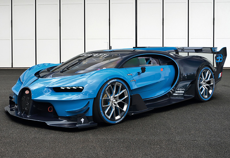 Bugatti Vision Gran Turismo Concept = 400+ км/ч. 1672 л.с. 2.1 сек.