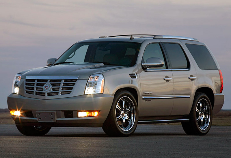 Cadillac Escalade Hennessey HPE1000 Twin Turbo = 290 км/ч. 1014 л.с. 3.5 сек.