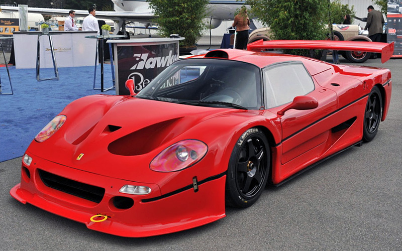 Ferrari F50 GT = 378 км/ч. 750 л.с. 2.9 сек.