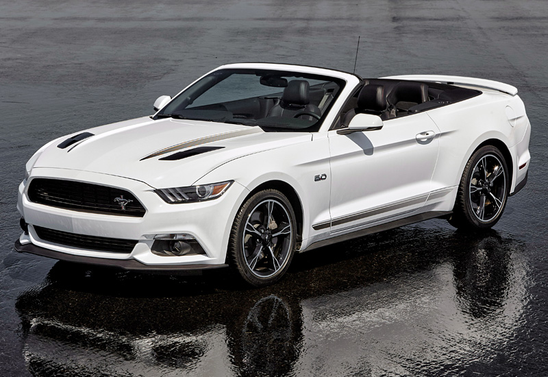 Ford Mustang GT Convertible California = 249+ км/ч. 441 л.с. 4.4 сек.