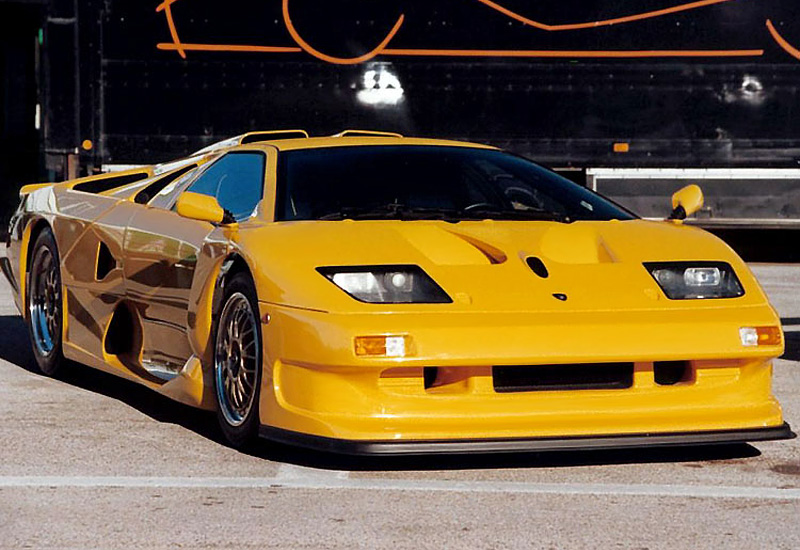 Lamborghini Diablo GT1 = 350 км/ч. 655 л.с. 3 сек.