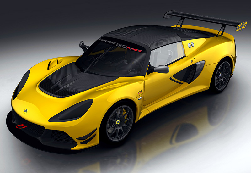 Lotus Exige Race 380 = 280 км/ч. 380 л.с. 3.4 сек.