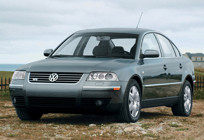 Volkswagen Passat W8 Sedan (B5+) = 250 км/ч. 275 л.с. 6.5 сек.
