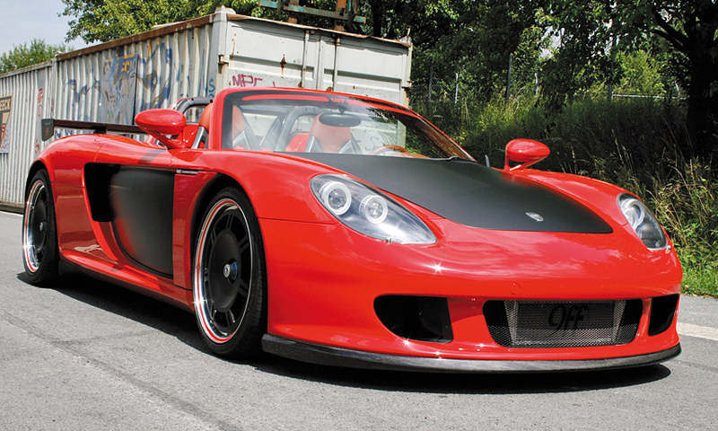 9ff GT-T900 (Porsche Carrera GT) = 390 км/ч. 900 л.с. 3.2 сек.