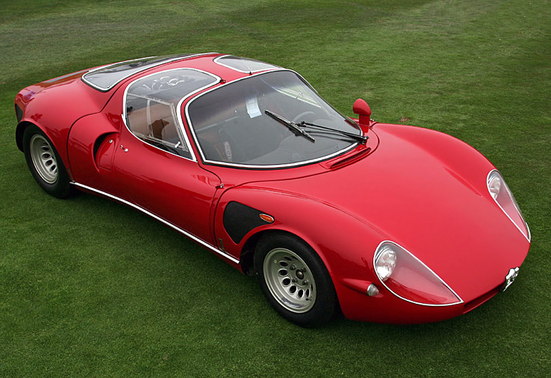 Alfa Romeo Tipo 33 Stradale = 259 км/ч. 233 л.с. 5.9 сек.